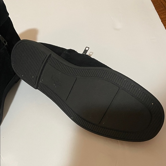 UGG Black Suede Zipper Boots - Picture 3 of 5